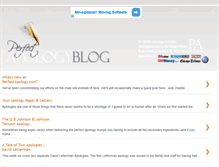 Tablet Screenshot of blog.perfectapology.com
